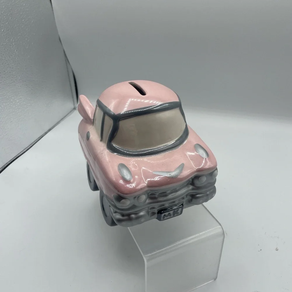 Mary Kay retired pink ceramic Cadillac bank collectible